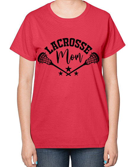 lacrosse mom 9# - lacrosse-  Ladies T-Shirt