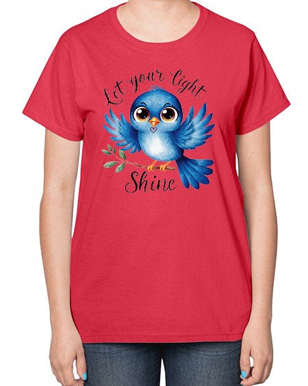 let your light shine 61# - birds-  Ladies T-Shirt