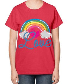 love 276# - unicorn-  Ladies T-Shirt