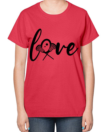 love 4# - lacrosse-  Ladies T-Shirt