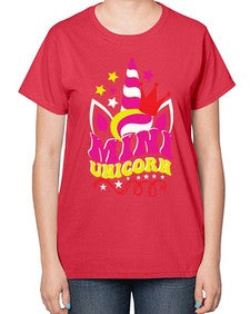 mini unicorn 307# - unicorn-  Ladies T-Shirt