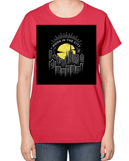 mooninthecity 2# - moon-  Ladies T-Shirt
