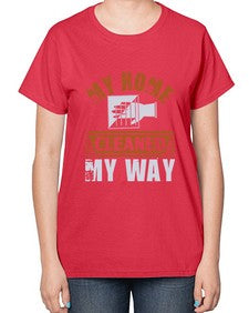 my home cleaned my way Style 294# - cleaner-  Ladies T-Shirt