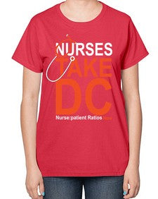nurse take dc 1198# - nurse-  Ladies T-Shirt