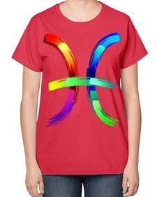 pisces 370# - pisces-  Ladies T-Shirt