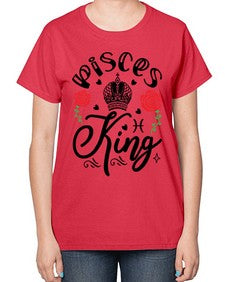 pisces king 375# - pisces-  Ladies T-Shirt
