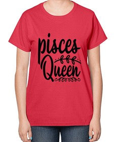 pisces queen 378# - pisces-  Ladies T-Shirt
