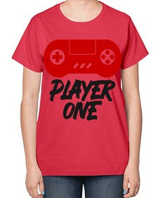 play one 145# - video games-  Ladies T-Shirt