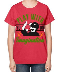 play with imagination 146# - video games-  Ladies T-Shirt