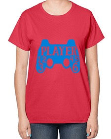 player 39# - video games-  Ladies T-Shirt