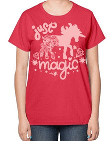 quotes of unicorns just magic just magic 350# - unicorn-  Ladies T-Shirt