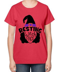 resting witch face 27# - witch-  Ladies T-Shirt