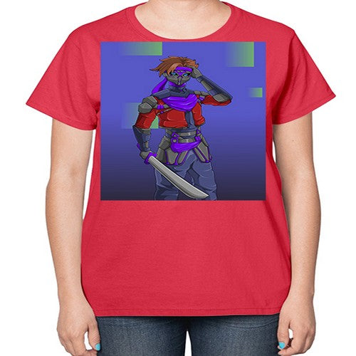 robber bring knife156# - anime-  Ladies T-Shirt