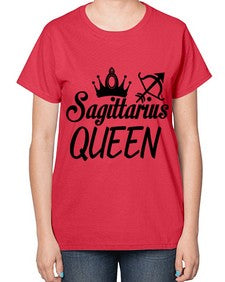 sagittarius queen 412# - sagittarius-  Ladies T-Shirt