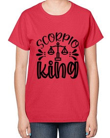 scorpio king 444# - scorpio-  Ladies T-Shirt