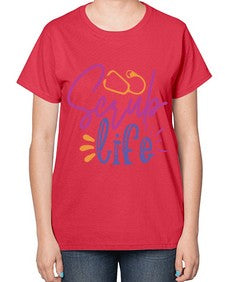 scrub life Style 1380# - nurse-  Ladies T-Shirt