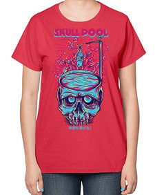 skull pool 1061# - art pop art-  Ladies T-Shirt