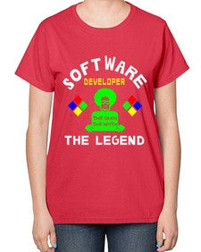 software developer the legend 16# - computer-  Ladies T-Shirt