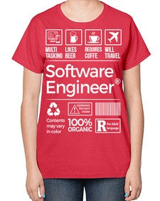 software engineer 1409# - engineer-  Ladies T-Shirt