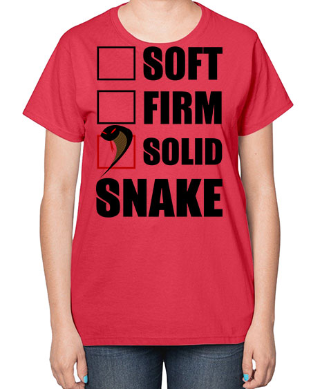 solid snake - snake-  Ladies T-Shirt