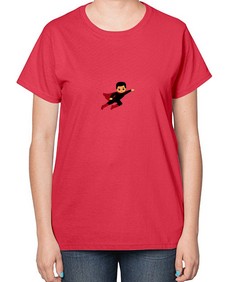 super kid 9# - black boys or men-  Ladies T-Shirt