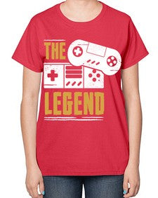 the legend 156# - video games-  Ladies T-Shirt