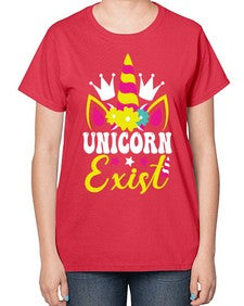 unicorn exist 457# - unicorn-  Ladies T-Shirt