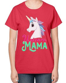 unicorn mama 471# - unicorn-  Ladies T-Shirt
