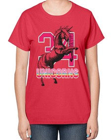 unicorns 517# - unicorn-  Ladies T-Shirt