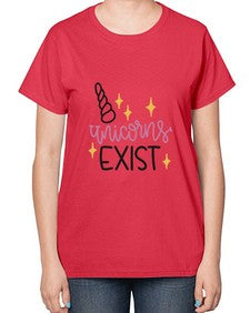 unicorns exist 537# - unicorn-  Ladies T-Shirt