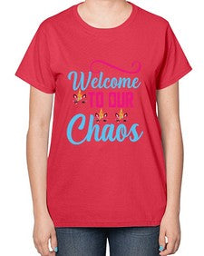 welcome to our chaos 545# - unicorn-  Ladies T-Shirt