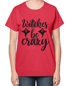 witches be crazy 9# - witch-  Ladies T-Shirt