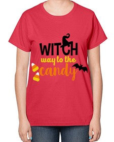 witchwaycandy 4# - witch-  Ladies T-Shirt