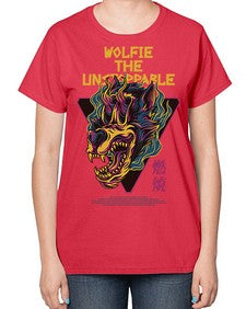 wolfie the unstoppable lvrw 1251# - art pop art-  Ladies T-Shirt