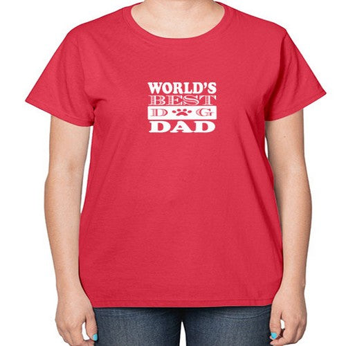 world's best dog dad 247# - dogs-  Ladies T-Shirt