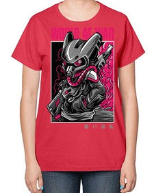 worldatwartshirtdesign 1254# - art pop art-  Ladies T-Shirt