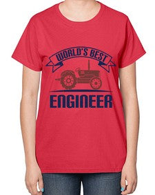 worlds best engineer Style 478# - engineer-  Ladies T-Shirt