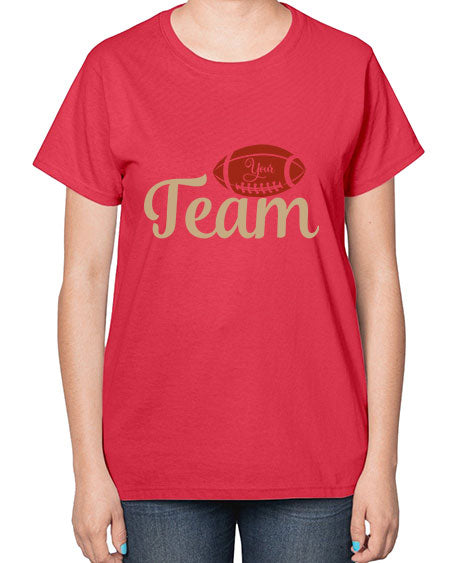 your team 2271# - softball-  Ladies T-Shirt