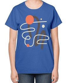 Abstract Shape 198# - art pop art-  Ladies T-Shirt