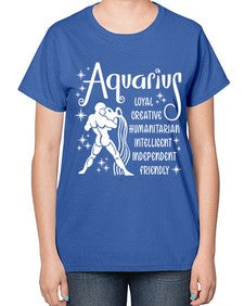 Aquarius 68# - aquarius-  Ladies T-Shirt