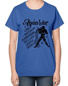 Aquarius 72# - aquarius-  Ladies T-Shirt