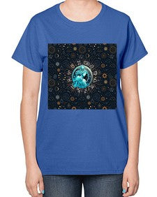 Aquarius Straight 66# - aquarius-  Ladies T-Shirt