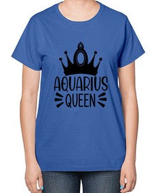 Aquarius queen 73# - aquarius-  Ladies T-Shirt