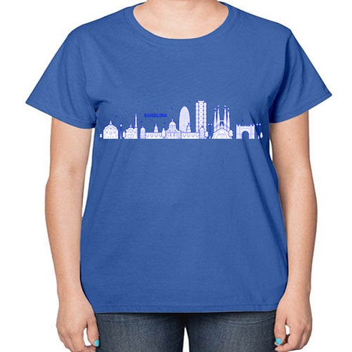 Barcelona 416# - cities-  Ladies T-Shirt