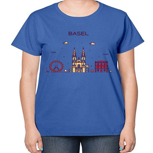 Basel 419# - cities-  Ladies T-Shirt