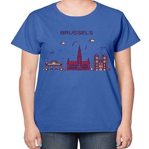 Brussels 508# - cities-  Ladies T-Shirt