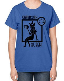 Capricorn queen 194# - capricorn-  Ladies T-Shirt