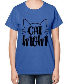 Cat Mom Style 85# - cats-  Ladies T-Shirt
