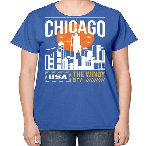Chicago 571# - cities-  Ladies T-Shirt