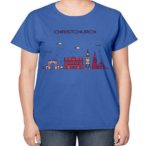 Christchurch 586# - cities-  Ladies T-Shirt